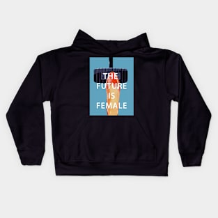 Future is Female Vintage Design Kids Hoodie